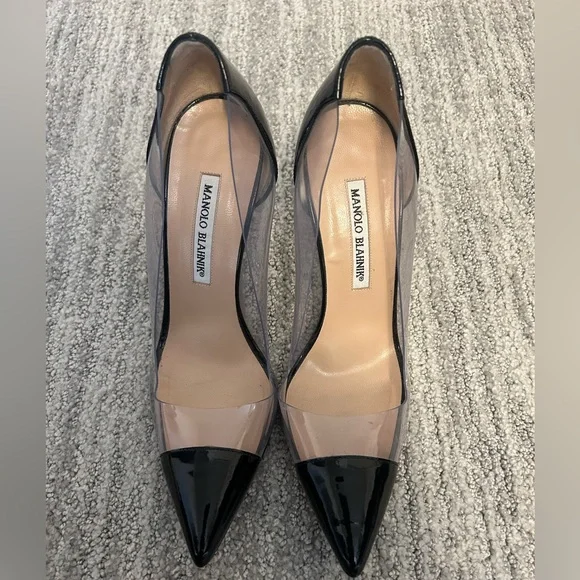 Manolo Blahnik Patent leather and lucite high heels - Picture 6 of 7